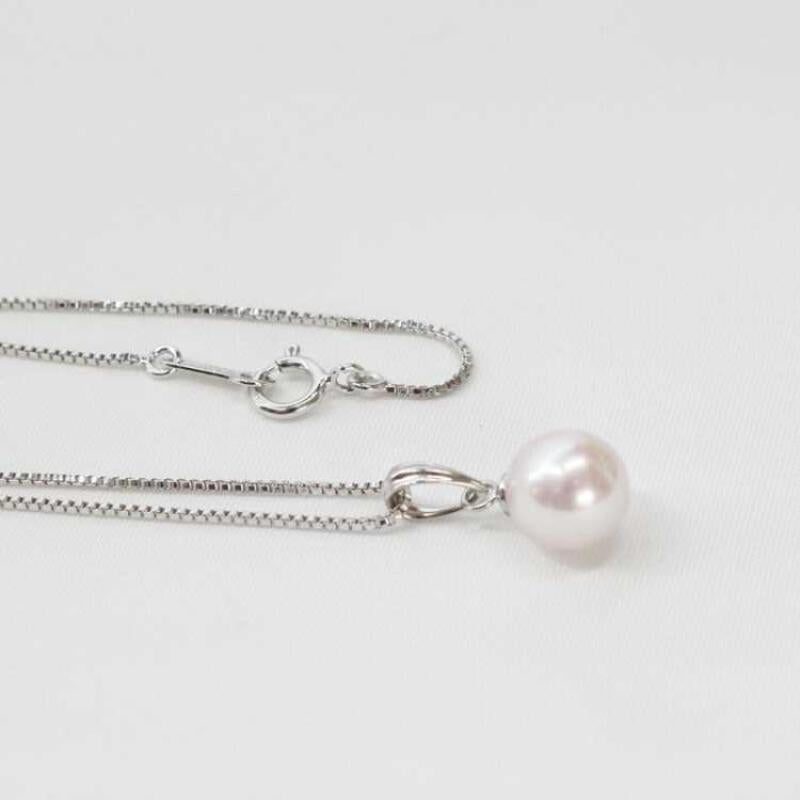 Doi Pearl 8 mm Single Bead Pearl Necklace