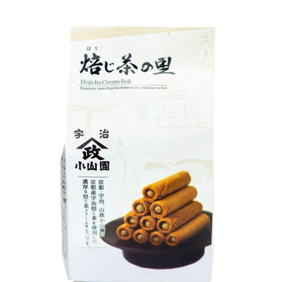 YAMAMASA KOYAMAEN 호지차 크림 롤 / 말차 크림 크래커