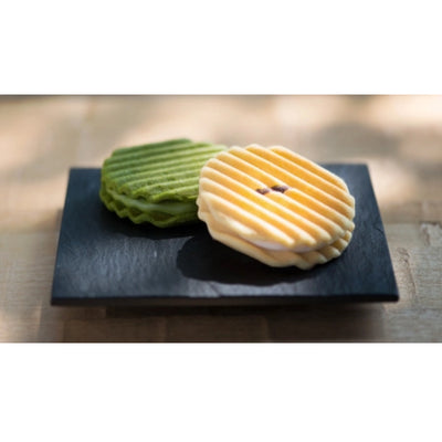 Zenkashoin Plain and Matcha Cream Waffle Cookies
