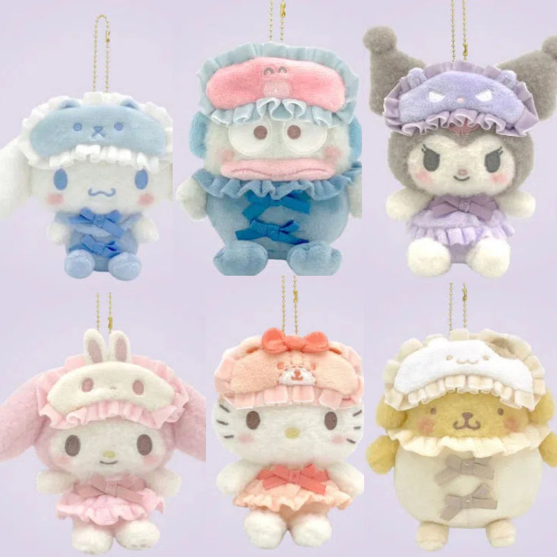 Sanrio Nakayoshi Pajama Plush Keychain