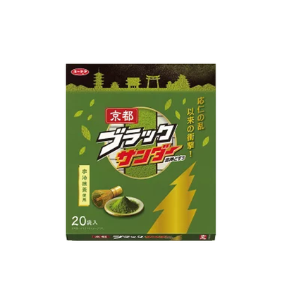 Yuraku Seika Black Thunder Matcha Chocolate (20-Piece)