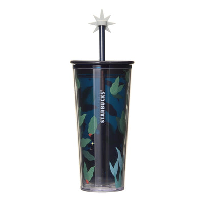 STARBUCKS Anniversary Navy Cold Cup Tumbler