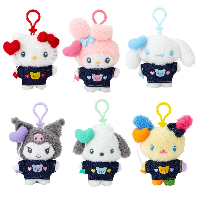 Sanrio Denim Patch Keychain