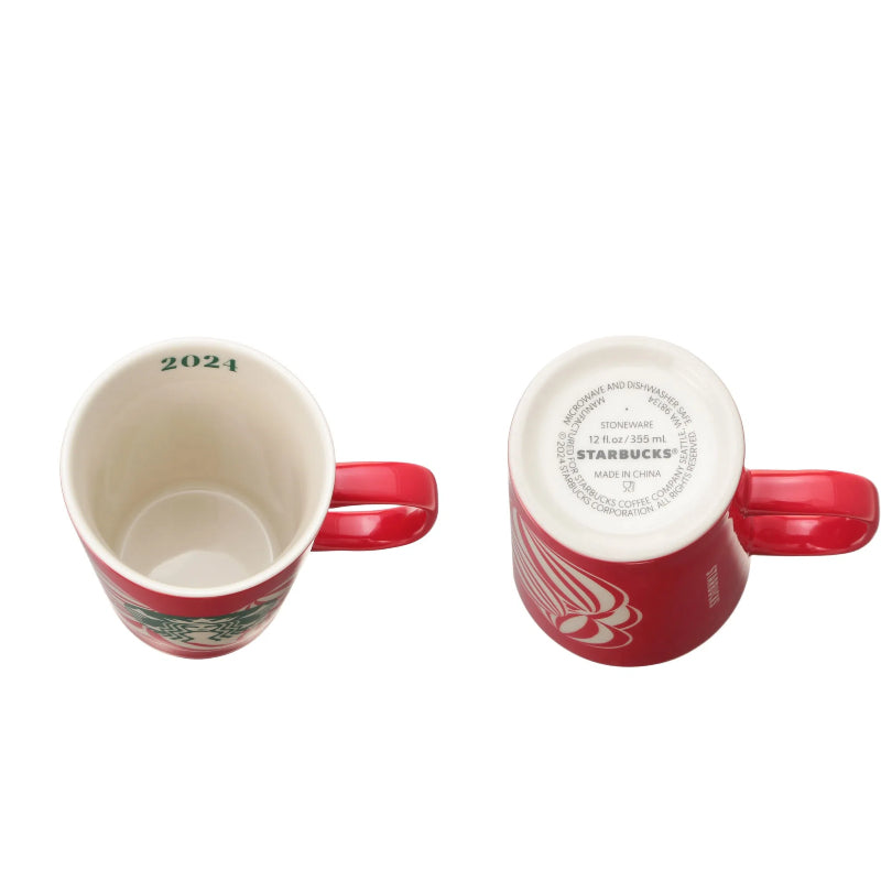 STARBUCKS Red Cup Peppermint Holiday Mug
