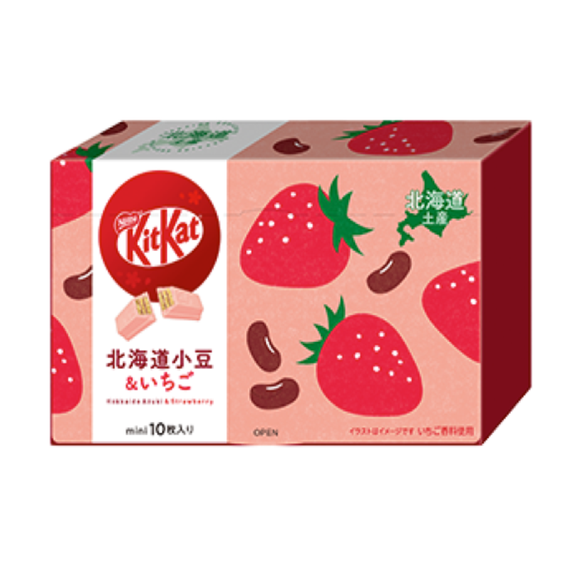 Nestle Hokkaido Adzuki & Strawberry Mini KitKats