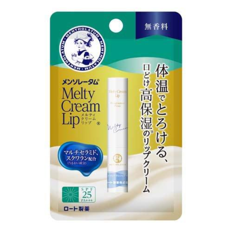 ROHTO Mentholatum Melty Cream Lip Balm (Unscented)