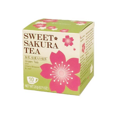 Tea Boutique Sweet Sakura Tea (Green Tea, 10-Piece)