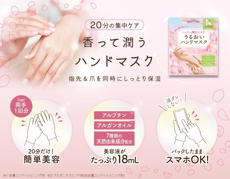 Beauty World Cherry Blossom Hand Mask