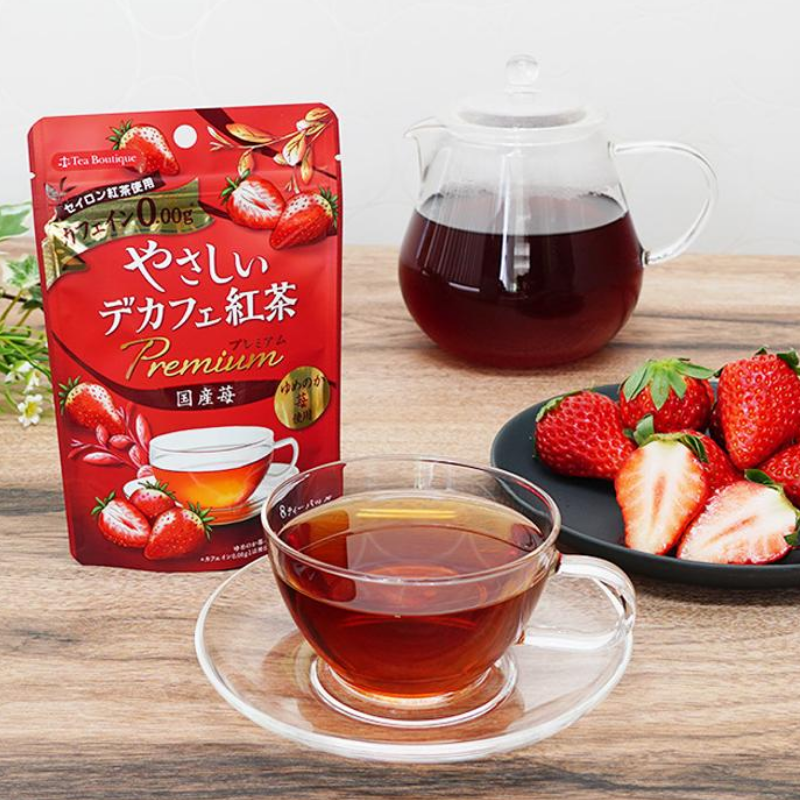 Tea Boutique Decaf Strawberry Flavored Black Tea