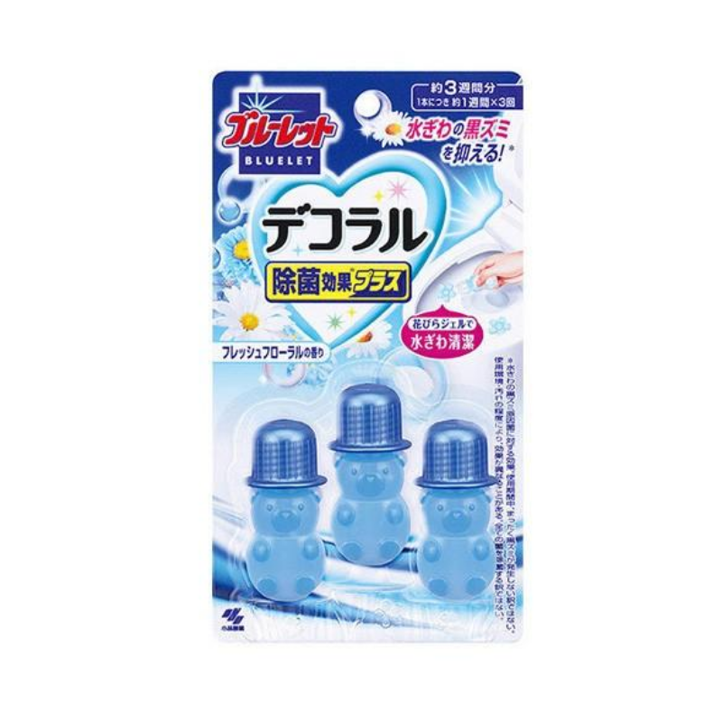 Kobayashi Bluelet Decoral Fresh Floral Scented Extra Deodorizing Toilet Cleaner Gel