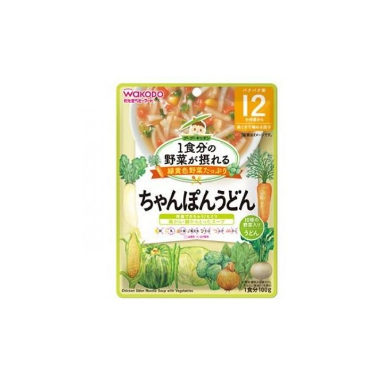 Wakodo GooGoo Kitchen Chicken Udon Noodle Soup with Vegetables