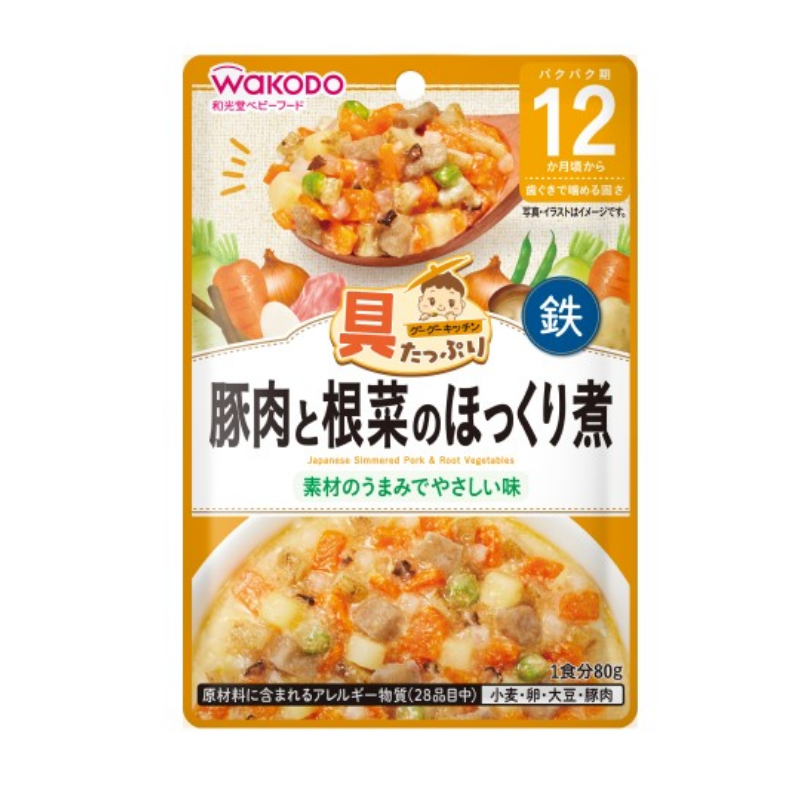 Wakodo GooGoo Kitchen Japanese Simmered Pork & Root Vegetables