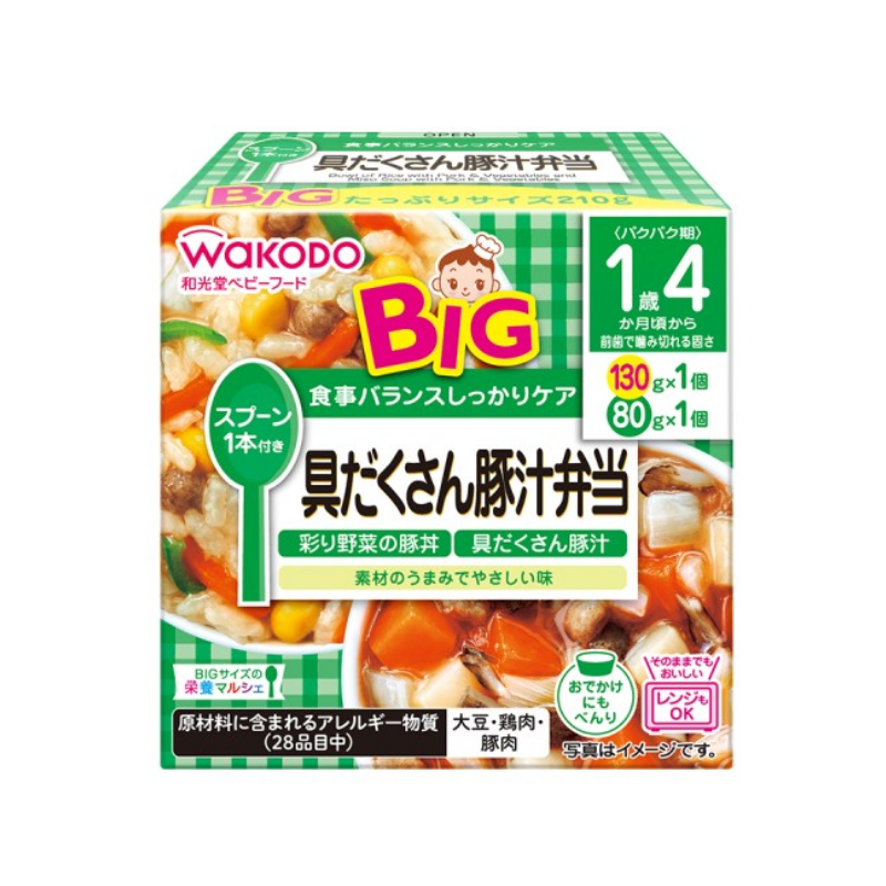 Wakodo BIG Tonjiru (Miso Soup with Pork) Bento (Baby Food)