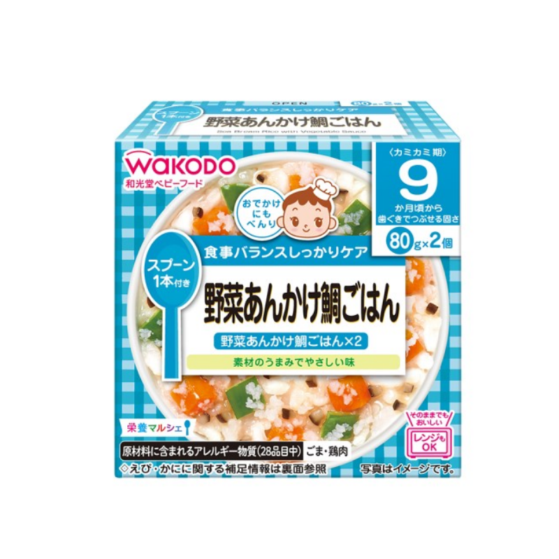 WAKODO Vegetable Ankake Bream Rice 80g×2
