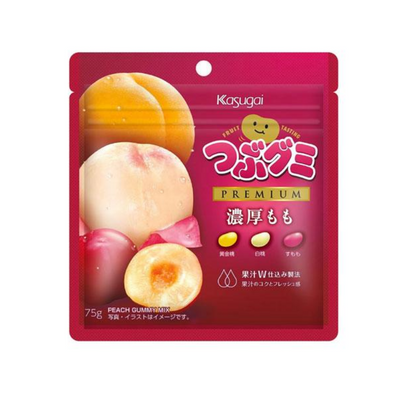 Kasugai Tsubugumi Premium Peach Gummy Candy