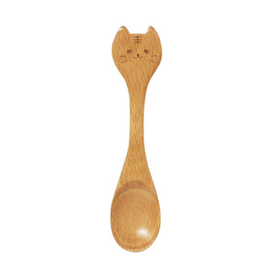 Maruki Wooden Mini Spoon Set (Cat and Paw)