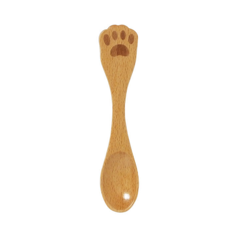 Maruki Wooden Mini Spoon Set (Cat and Paw)