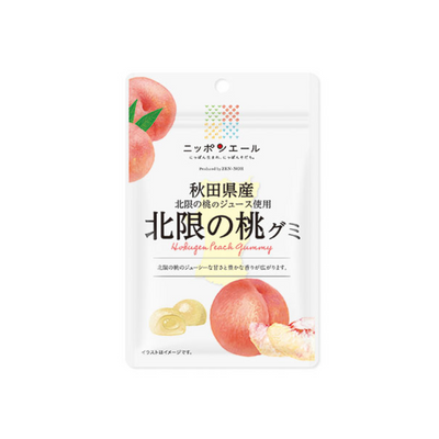 Nippon Yell ZEN-NOH Akita Hokugen Peach Gummy Candy