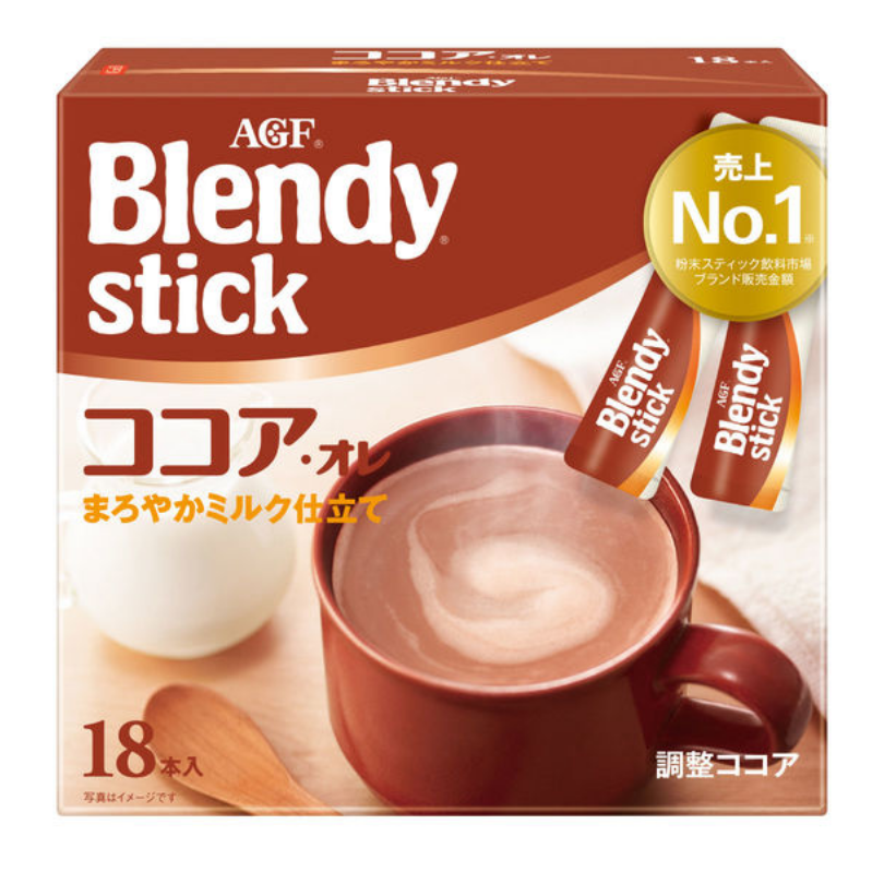 Ajinomoto AGF Blendy Instant Tea (Black tea au lait, Matcha au lait, Cocoa au lait)