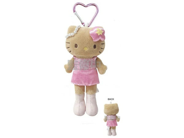 Sanrio Leopard Black Leather Series Hello Kitty Plush Pendant