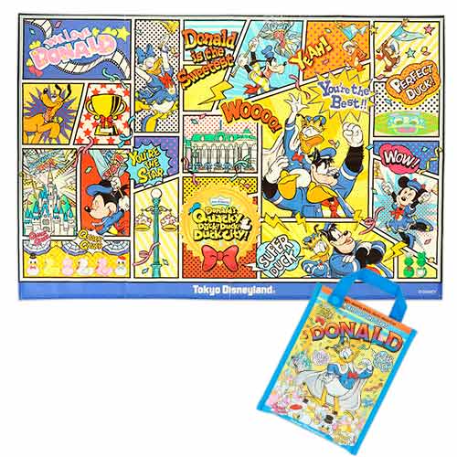 Disney Donald's Quacky Duck! Duck! Duck City! Tote Bag and Picnic Blanket