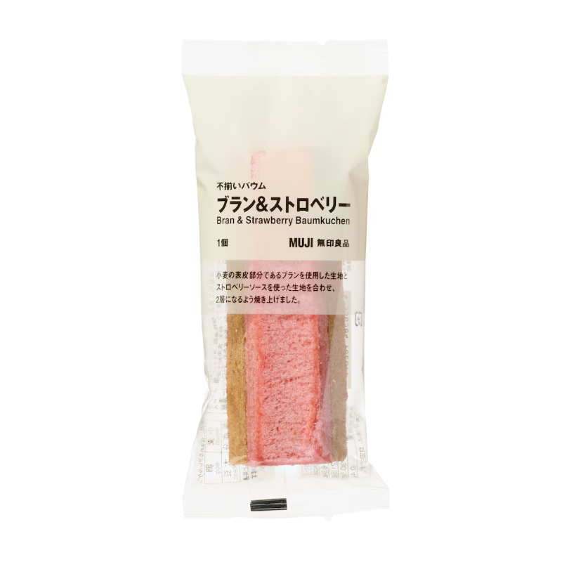MUJI Bran & Fruit Baumkuchen Cake (Strawberry/Orange)