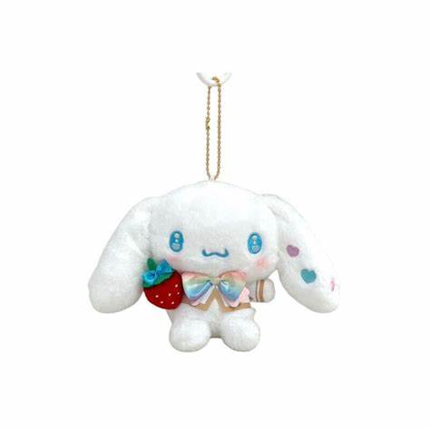 Sanrio 50th Anniversary Strawberry News Plush Keychain