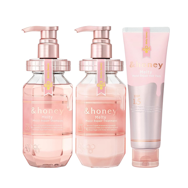 & Honey Melty Moisture Rising Repair 3-piece set Shampoo/Conditioner/Hair Mask