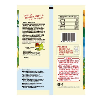 Mannan Life Konjac Field Onshu Mikan Orange Jelly