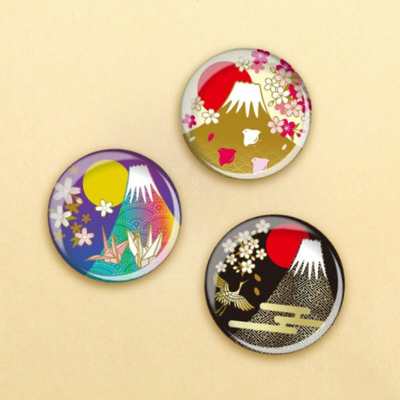 Nakamoto Mt. Fuji Sakura Hologram Magnet (Random 1 of 3)
