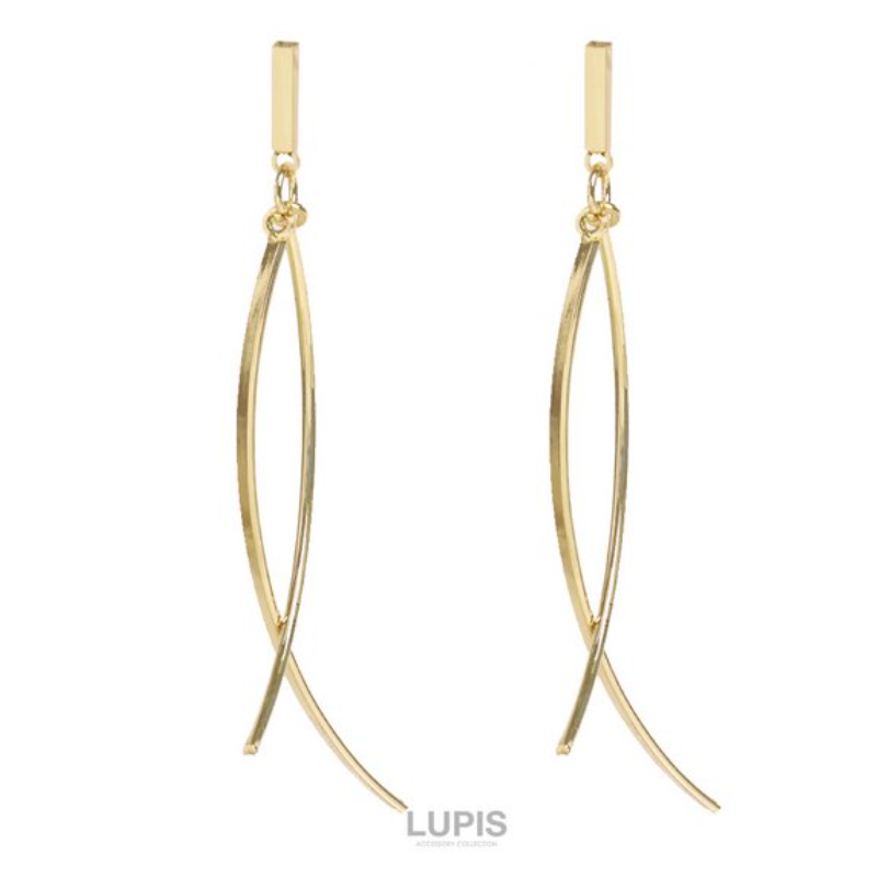 LUPIS Curved Drop Earrings