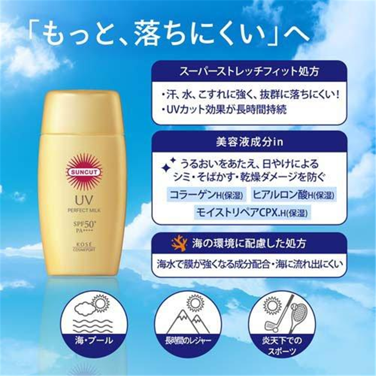 KOSÉ Sun Cut R Perfect UV Milk (SPF 50+/PA++++)