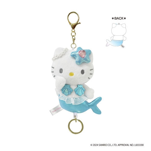 Sanrio Blue Mermaid Hello Kitty Mascot Reel Keychain