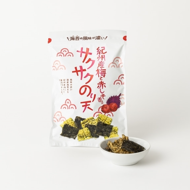 Plum and Red Shiso Crunchy Noriten Deep-Fried Seaweed Snack