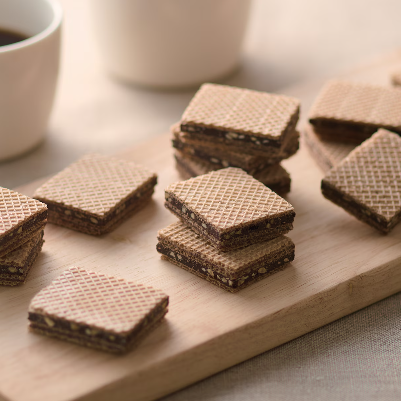 Muji Double Chocolate Cream Wafers with Peanuts