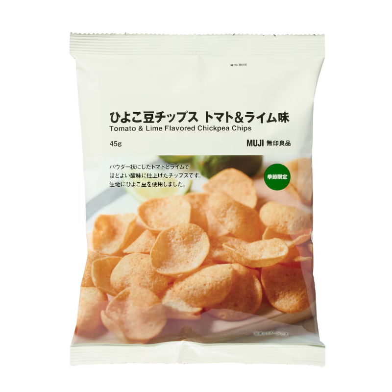 Muji Tomato & Lime Flavored Chickpea Chips