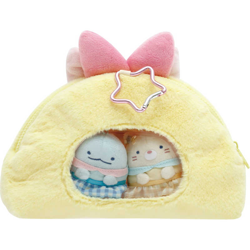 SAN-X Sumikko Gurashi Yumemiru Shippos Ebiten No Shippo Window Plush Pen Pouch