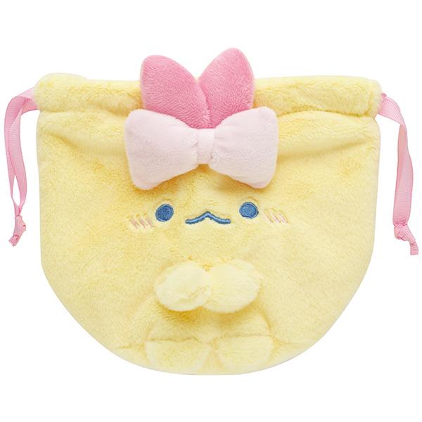 SAN-X Sumikko Gurashi Yumemiru Shippos Ebiten No Shippo Plush Drawstring Bag