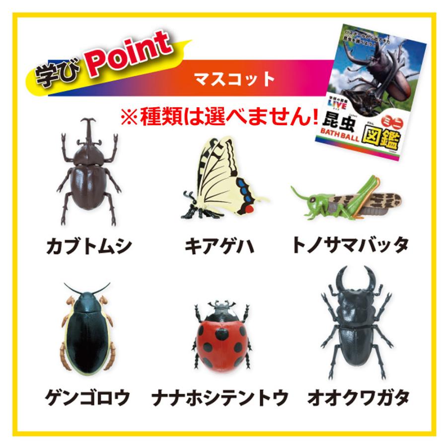Nol Corporation Gakken Illustrated Encyclopedia Come to Life - Bath Bomb with Insect Figurine