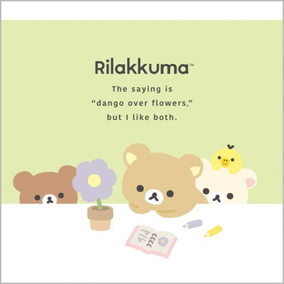 SAN-X Basic Rilakkuma Flower Square Memo Pad