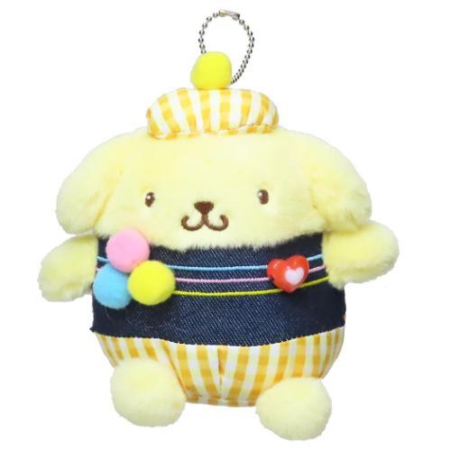 Sanrio Gingham Denim Plush Keychain (Assorted Characters Available)