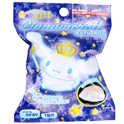Santan Sanrio Cinnamoroll Vanilla Bath Bomb with Glow-in-the-dark Random Figurine