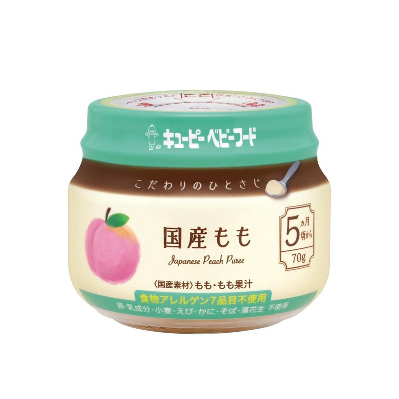 Kewpie Japanese Peach Purée Baby Food (Ages 5 months+)