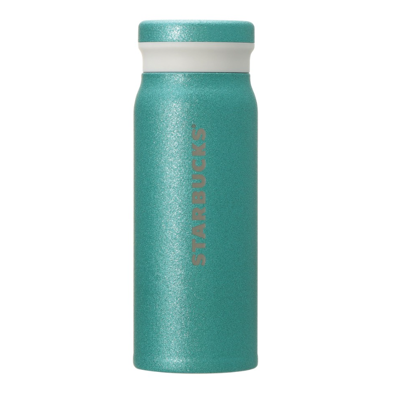 STARBUCKS Glitter Turquoise Stainless Steel Bottle 488 ml