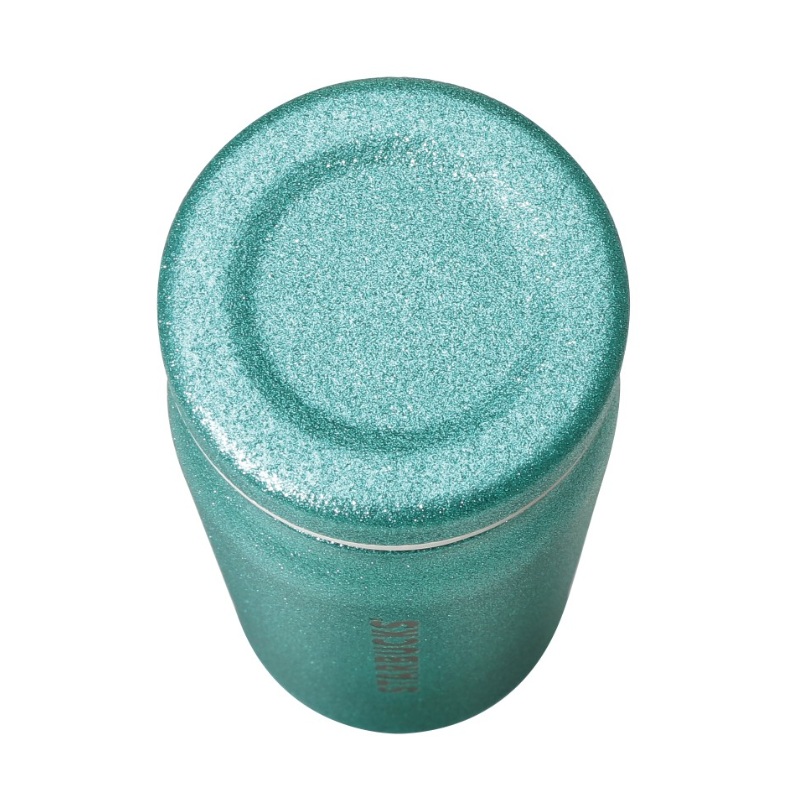STARBUCKS Glitter Turquoise Stainless Steel Bottle 488 ml