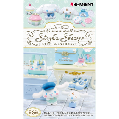 RE-MENT Sanrio Cinnamoroll Style Shop Chewing Gum and Blind Box Figurine (Random 1 of 6)