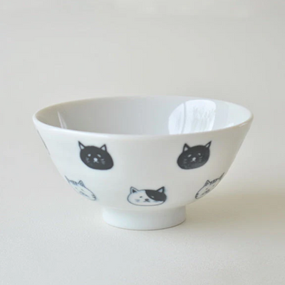 WATTS Rice Bowl with Cat Design
