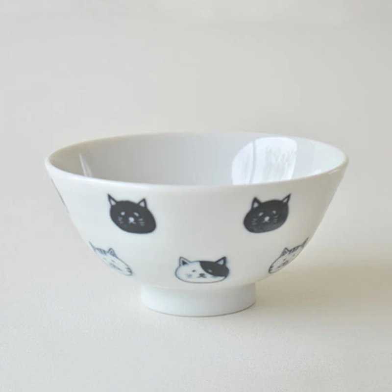 WATTS Rice Bowl with Cat Design