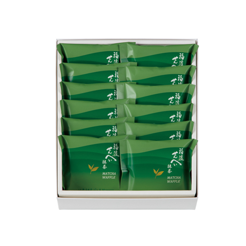 Soke Minamoto Kitchoan Fukuwatari Senbei Matcha (12 pieces)