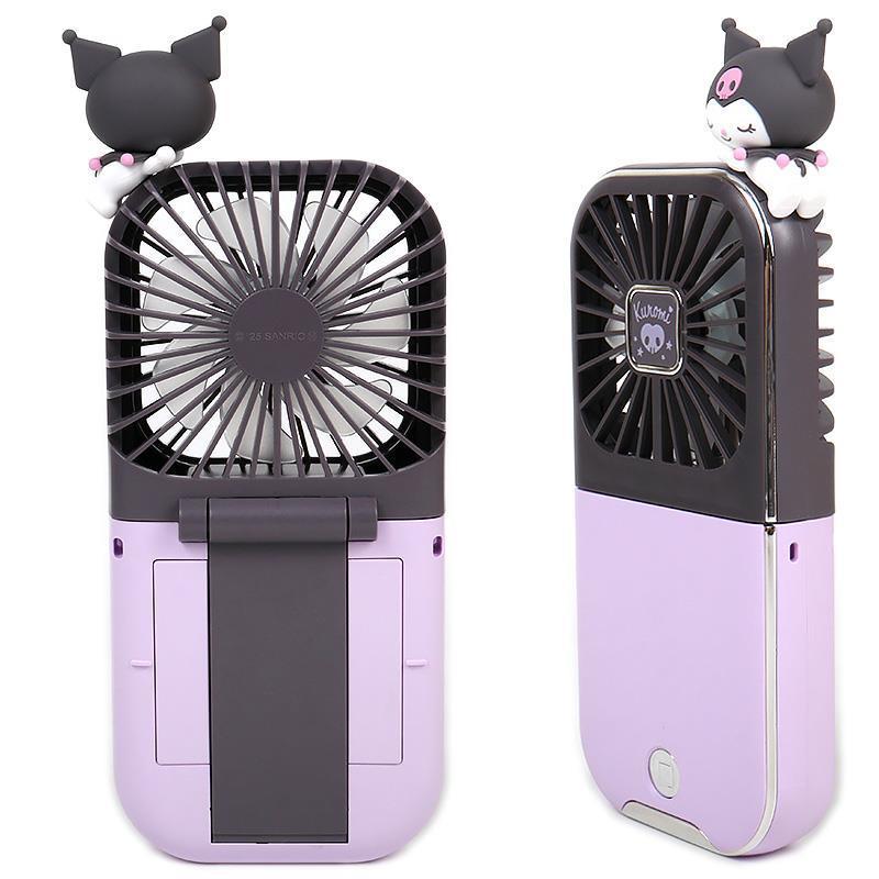 Kuromi 5-Way Handy Fan – Multi-Functional Mascot Neck Fan